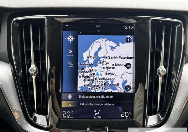 Volvo V60 cena 124900 przebieg: 40865, rok produkcji 2021 z Borne Sulinowo małe 407